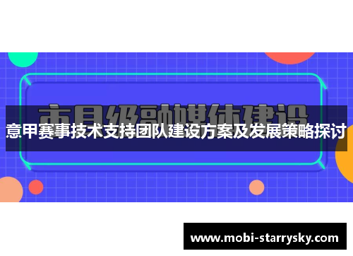 意甲赛事技术支持团队建设方案及发展策略探讨